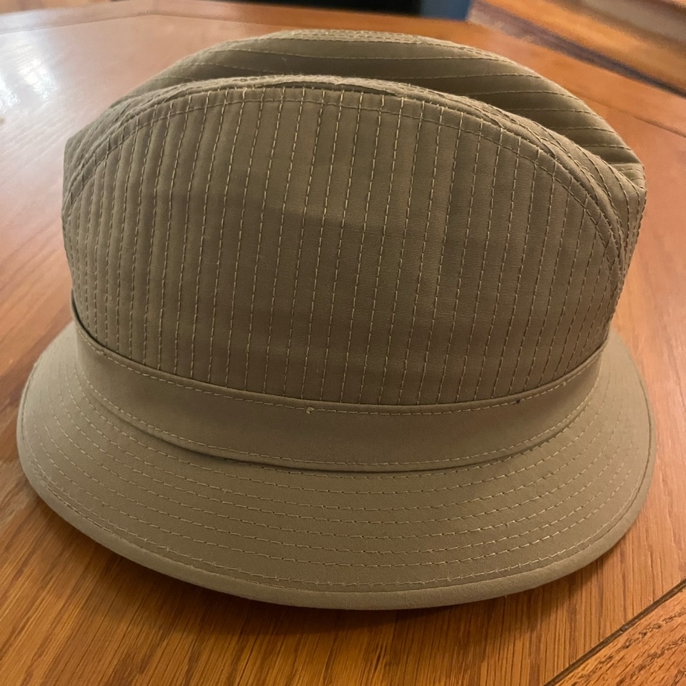 Vintage Totes Rain Rolls Right Off Tan/Beige Fedora Rain Hat size Large - Picture 4 of 10